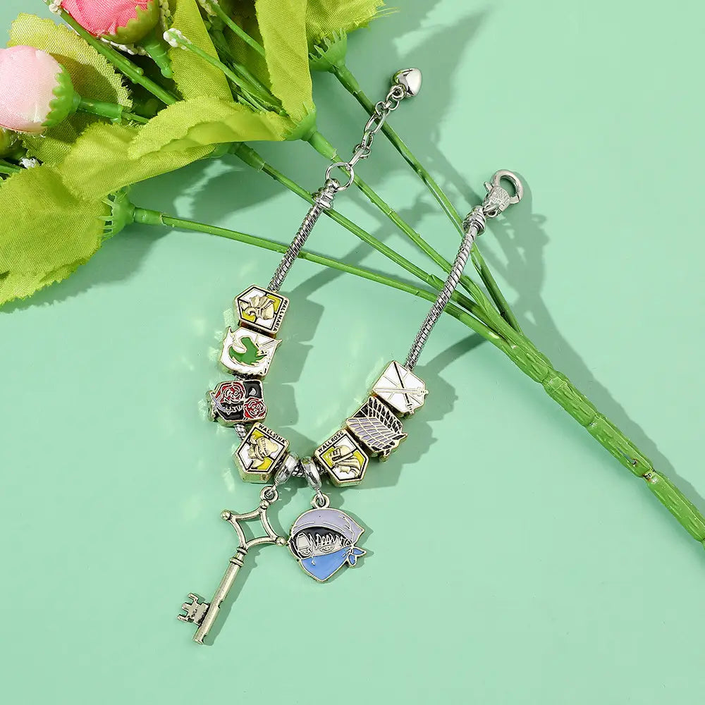 Harry potter attack on titan bracelet pandora diy bead jewelry