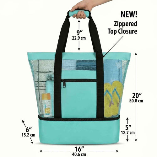 2in1 Beach Tote Cooler Bag Large Capacity AllPurpose