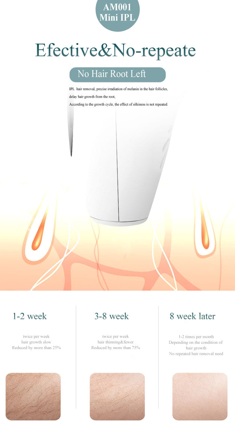 Laser hair removal instrument lip axillary private pubic hair shaver photon permanent household ice point hair removal