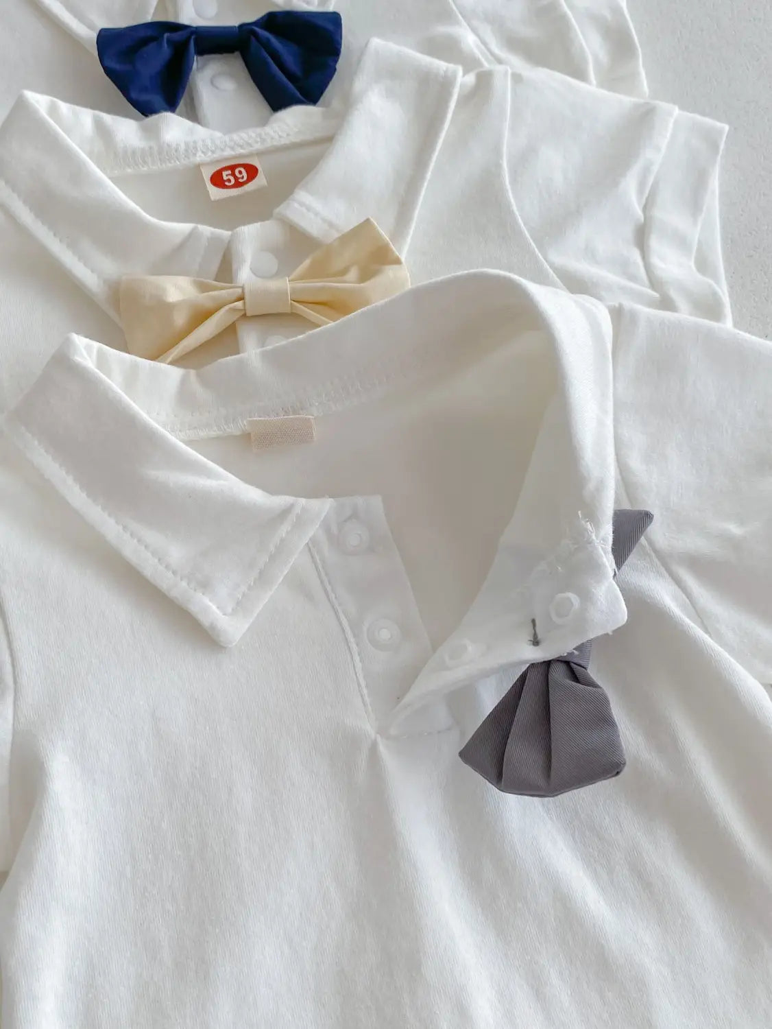 Summer baby hoodie tie suspender shorts two-piece set for gentlemen’s one month and one year old dress suspender pants