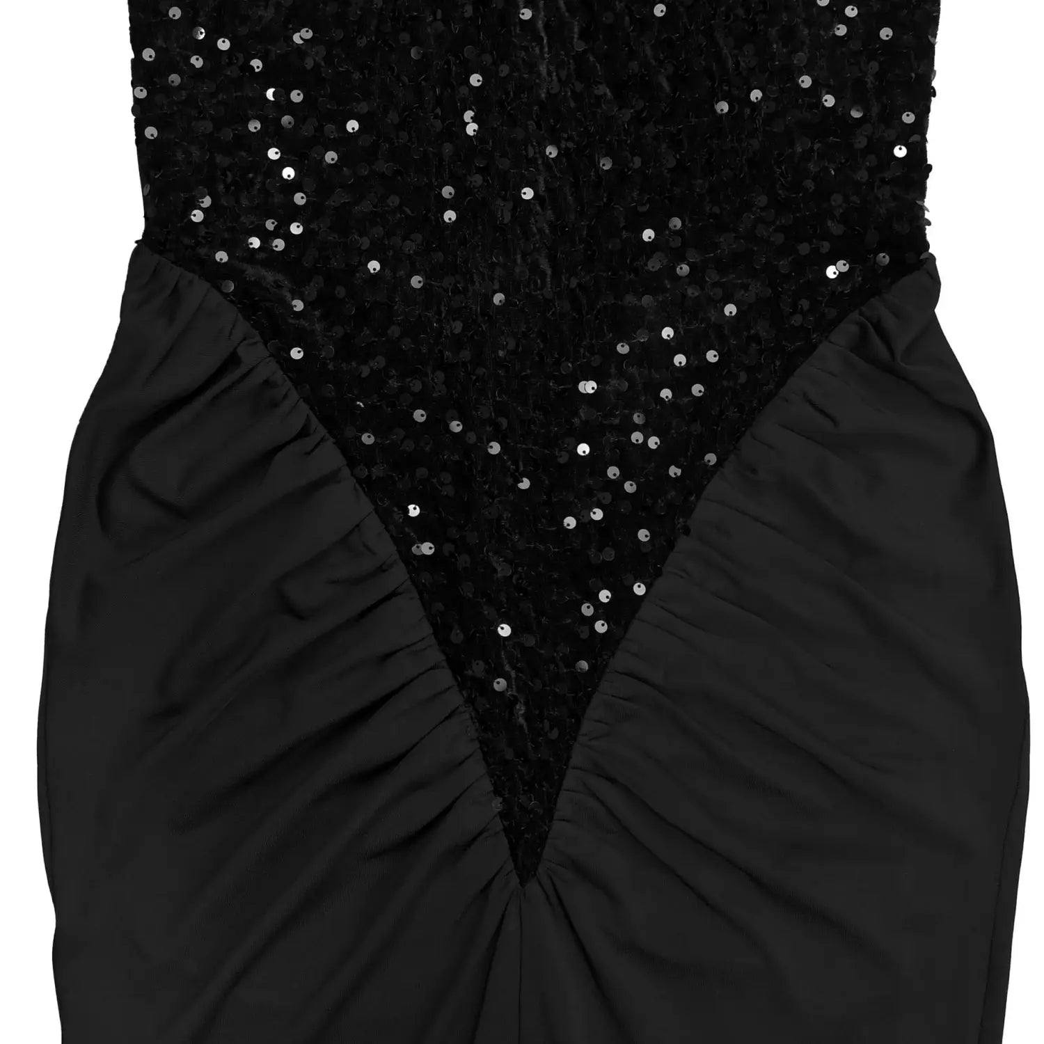 Fashion women’s sexy fitted sequin velvet split dress