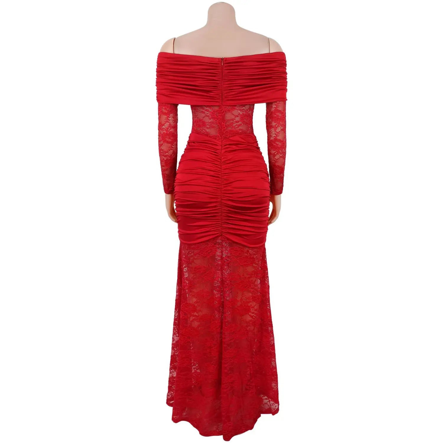 Fashion Women's Sexy One-Shoulder Lace Bodycon Dress