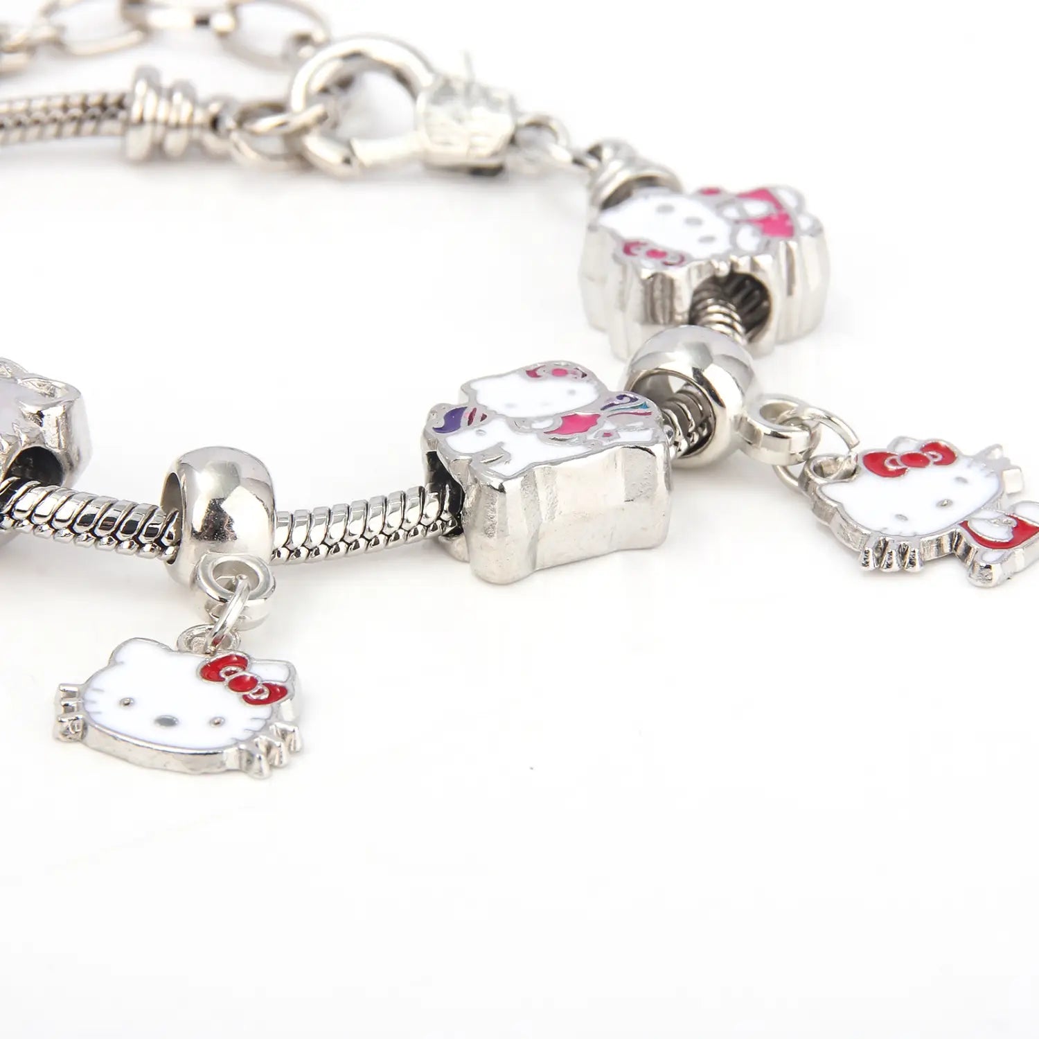 Cute kitty cat bracelet anime girl student jk best friend birthday gift cartoon diy bracelet