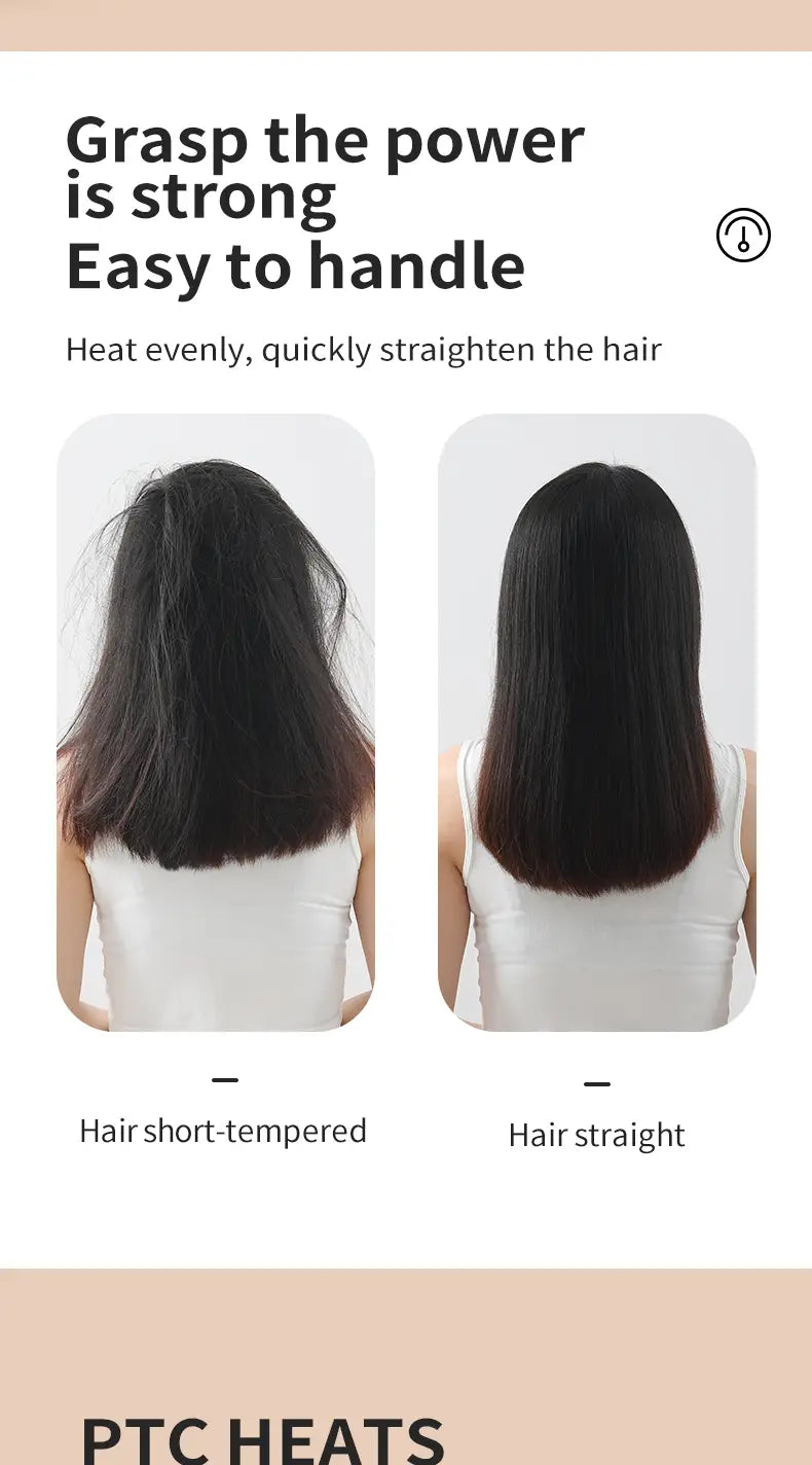 Lazy Luxe: Dual-Purpose Electric Hair Straightener