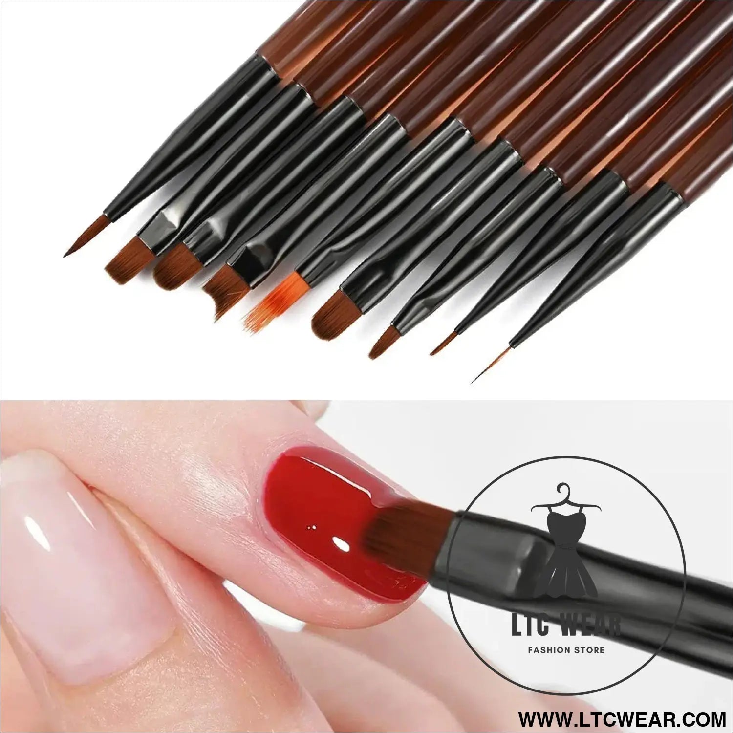 9pcs uv gel nail brush liner diy painting pen manicure acrylic drawing brush for nail art design nails tip display