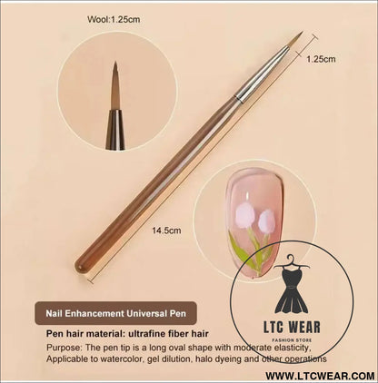 9pcs uv gel nail brush liner diy painting pen manicure acrylic drawing brush for nail art design nails tip display