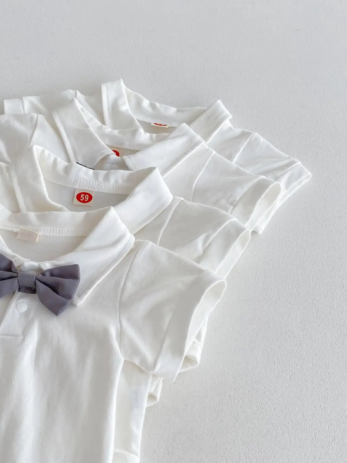 Summer baby hoodie tie suspender shorts two-piece set for gentlemen’s one month and one year old dress suspender pants