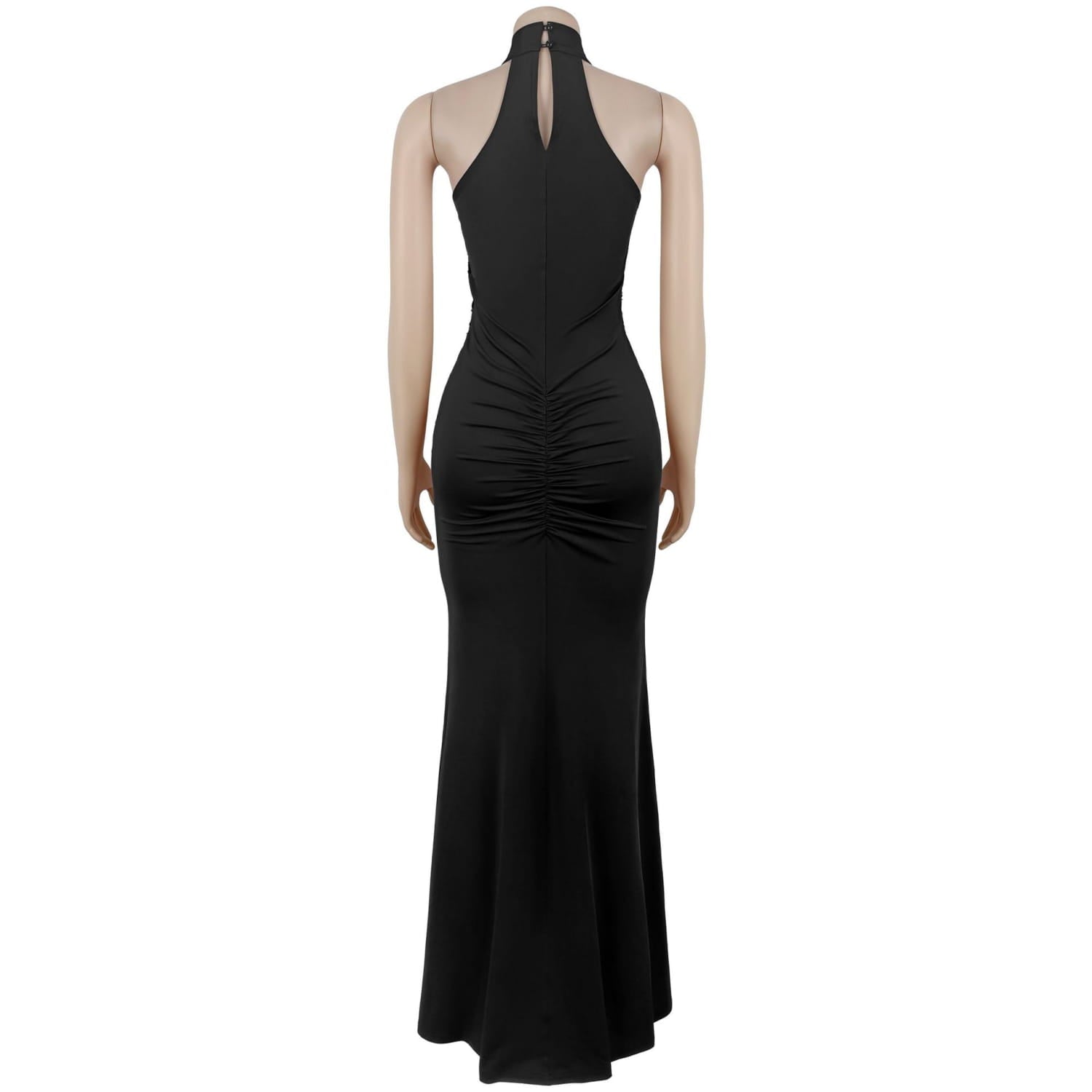 Fashion women’s sexy fitted sequin velvet split dress