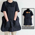 Double-Sided Waterproof Kitchen Apron – Adjustable Unisex Chef Apron, Pure Color Household Cooking Workwear