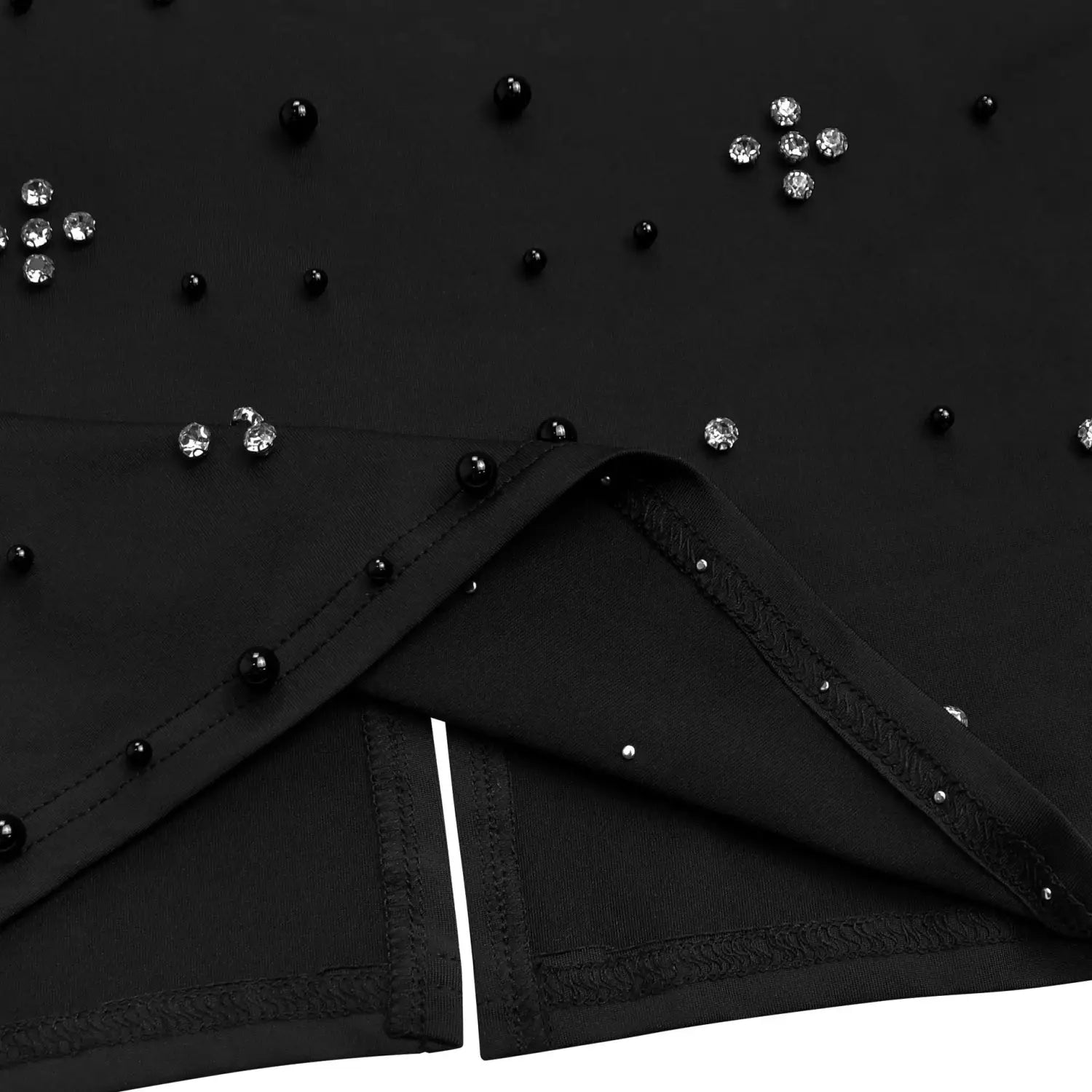 Elegant embellished bodycon strapless dress for women