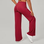 Comfortable High-Waisted Straight Leg Yoga Pants for Women