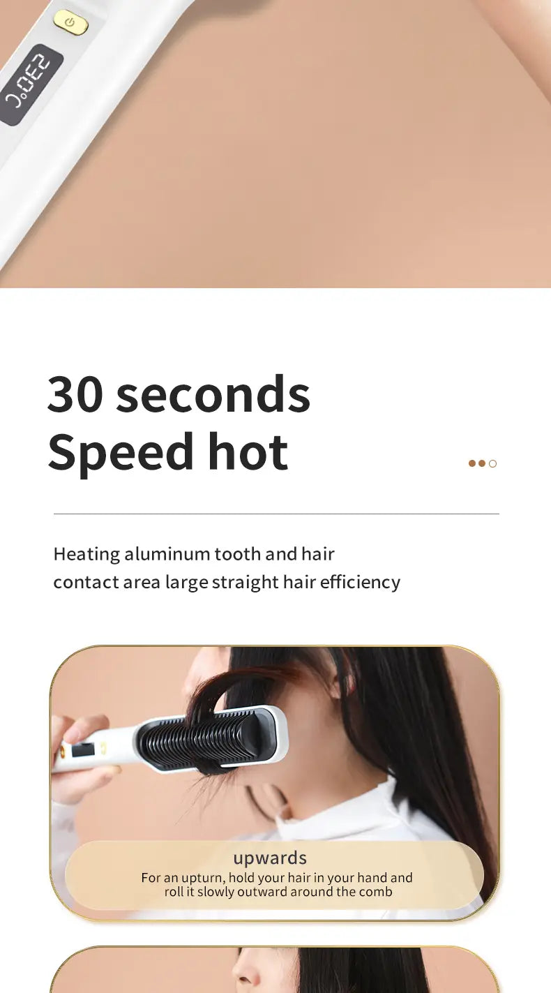 Lazy Luxe: Dual-Purpose Electric Hair Straightener