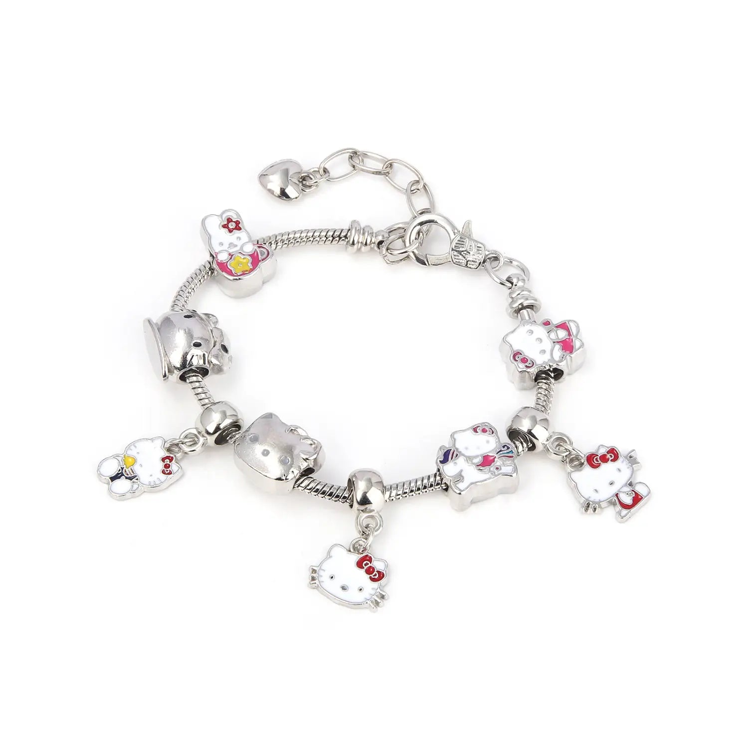 Cute kitty cat bracelet anime girl student jk best friend birthday gift cartoon diy bracelet