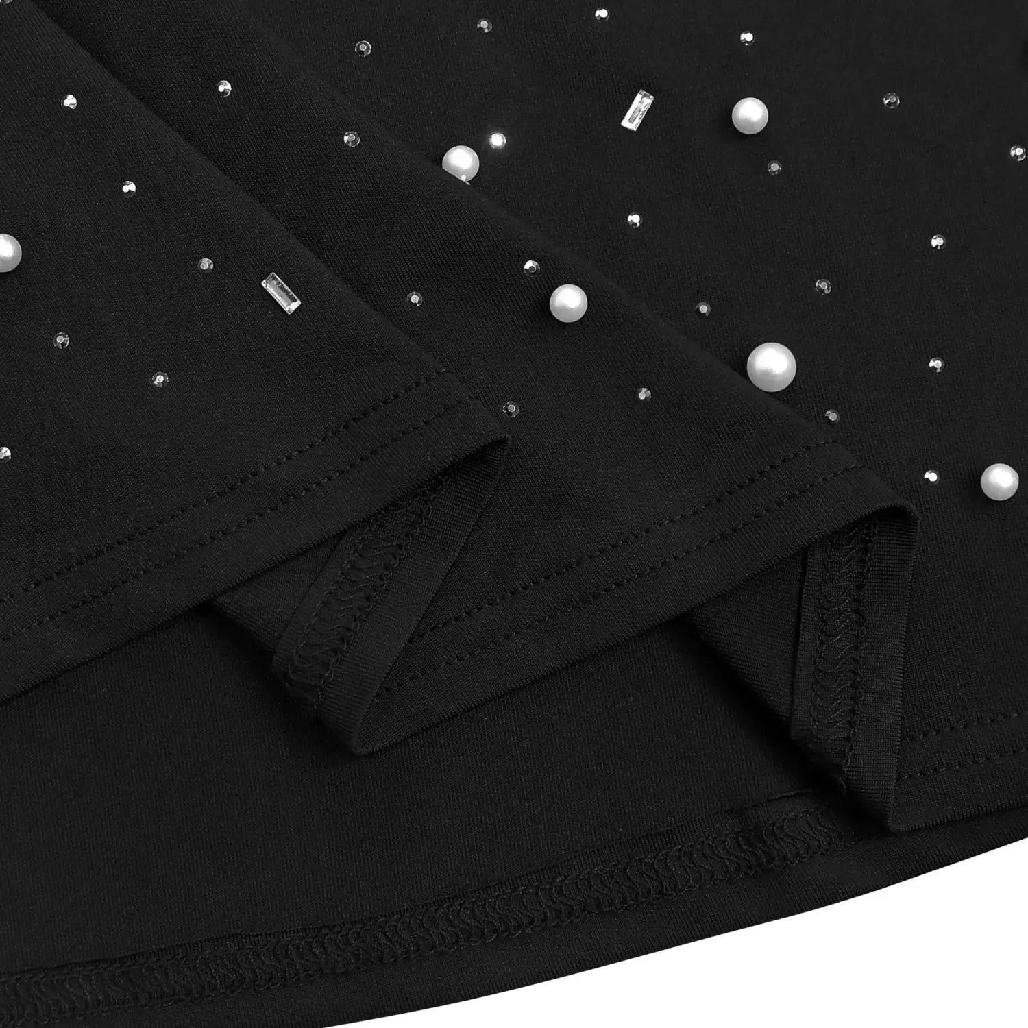 Elegant high neck rhinestone beaded bodycon dress for women fashion