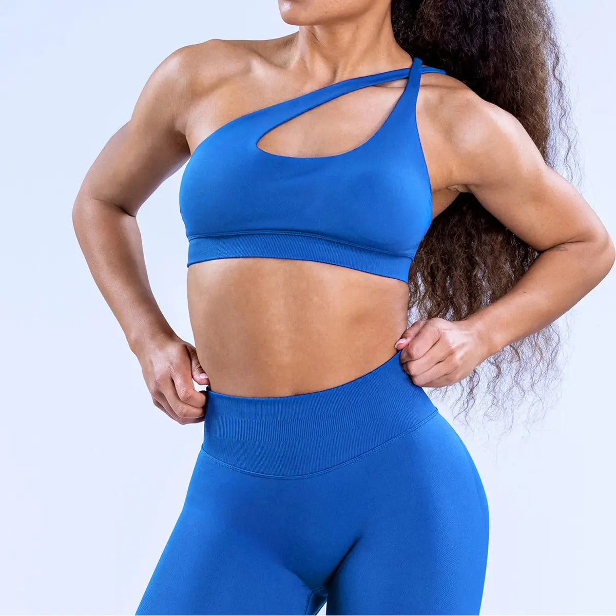 Flex & flow: backless shock-absorbing yoga bra set