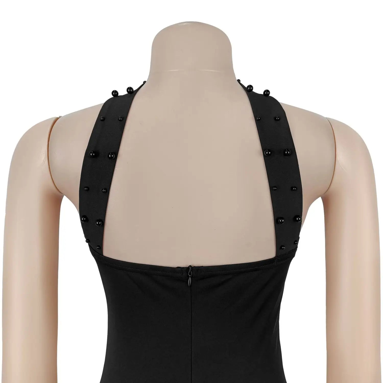 Elegant embellished bodycon strapless dress for women
