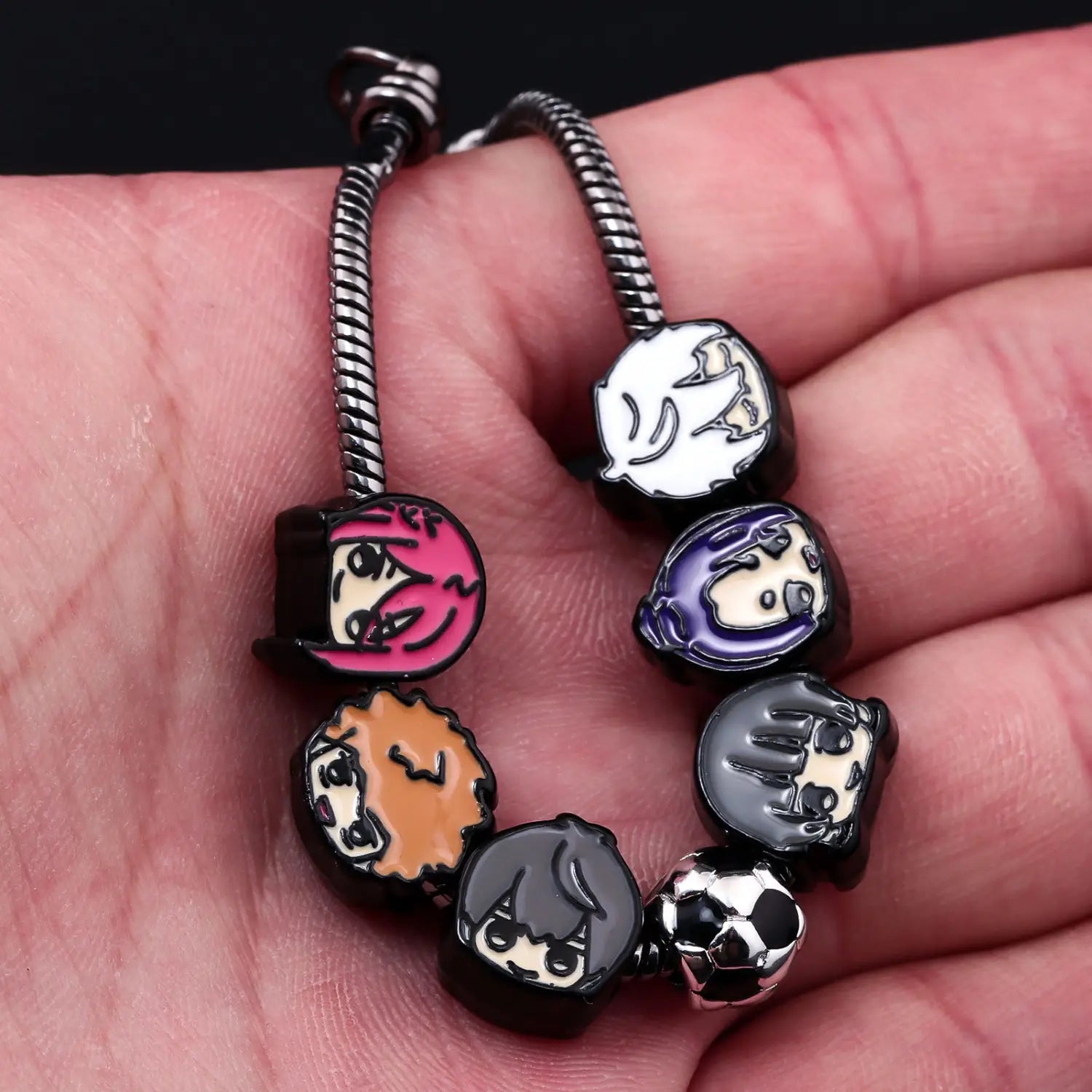 Blue prison diy bracelet national god renjaku senkiri hyoma kirishima ryosuke kiyoshi cartoon metal diy bracelet