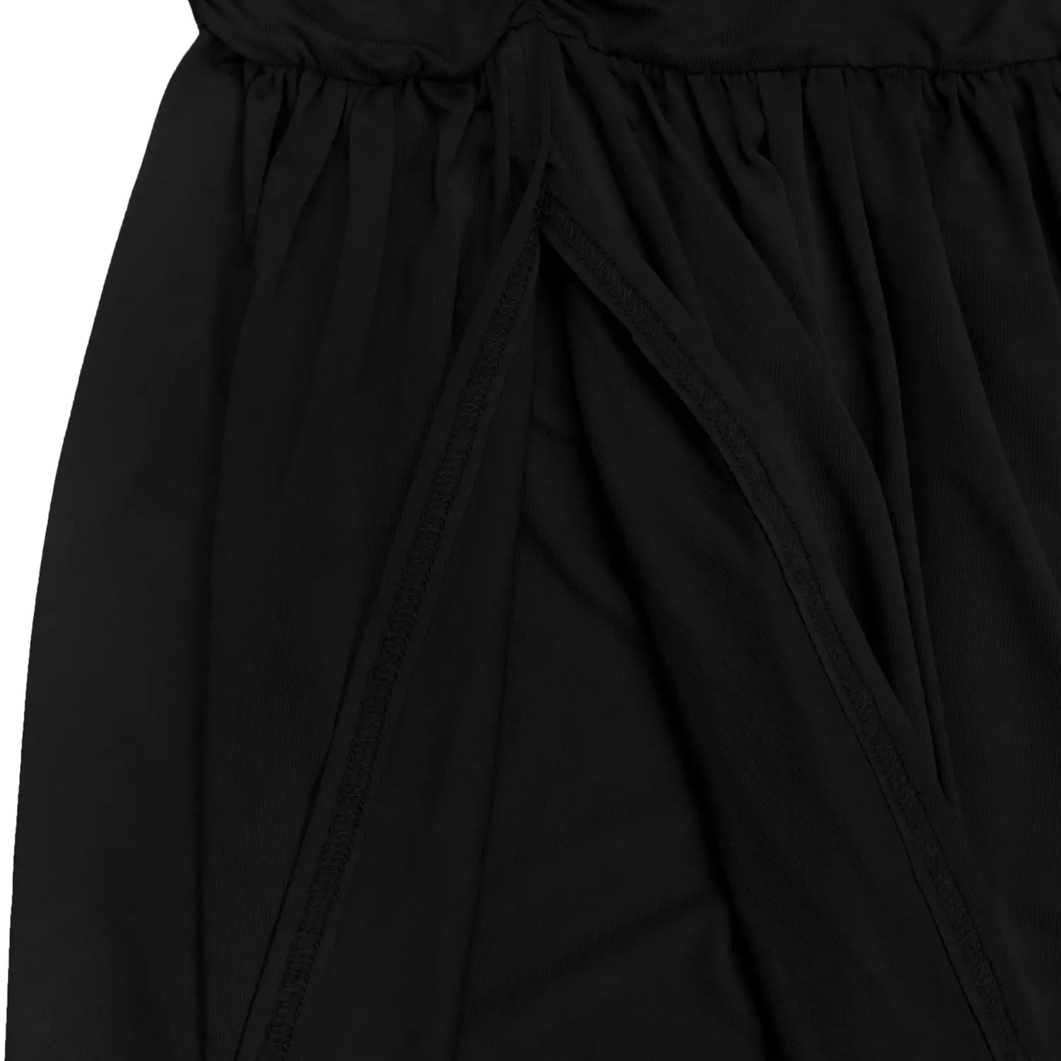 Fashion women’s sexy solid color sleeveless crop open fork dress