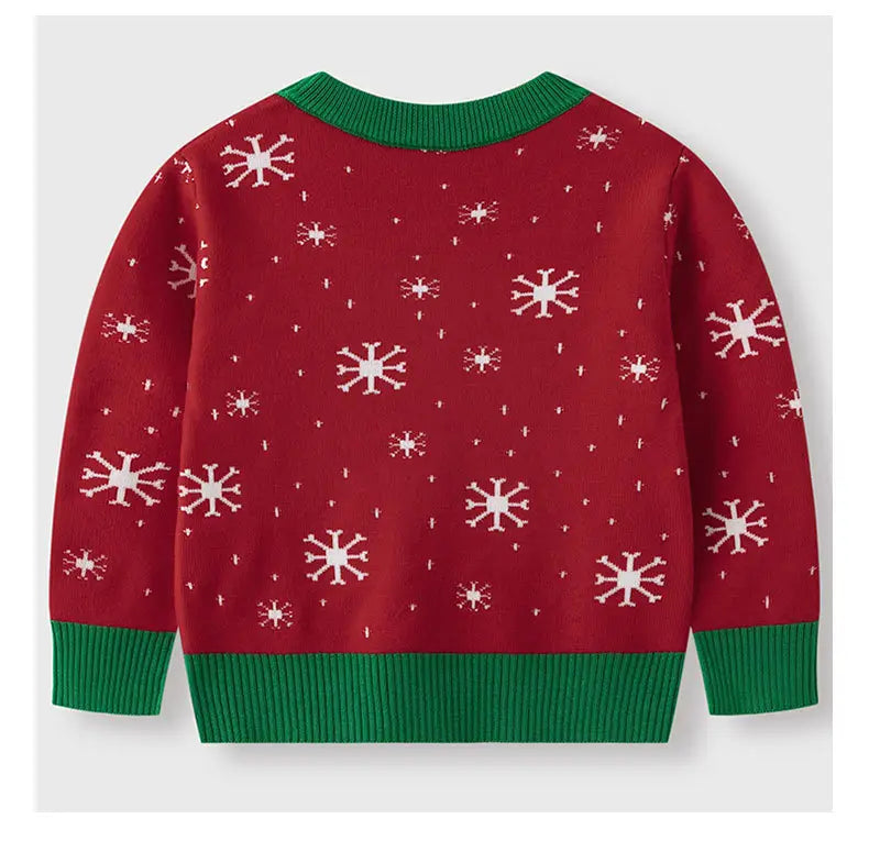 Children's Christmas Socks Red Sweater Baby Undercover Knitted Sweater