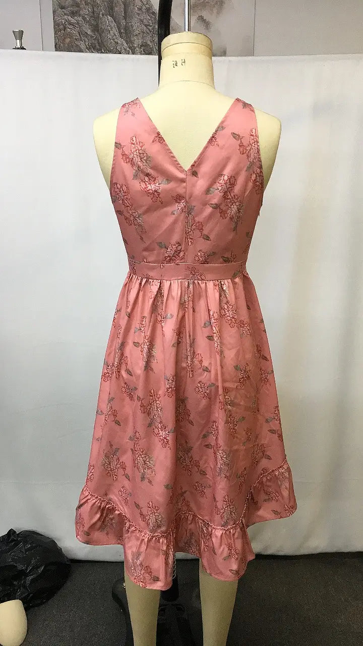 Bohemian Vintage Dress for Women - Casual Holiday Beach Dress with Sexy Style
