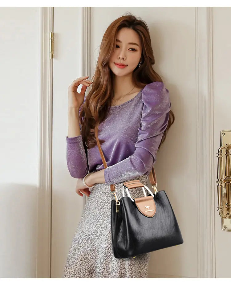 Cross shoulder bag women’s handbag women’s bucket bag