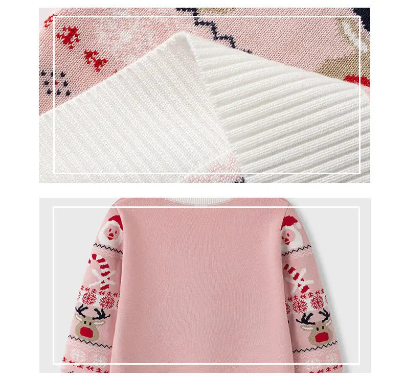 Santa claus baby base knitted sweater children’s pullover sweater