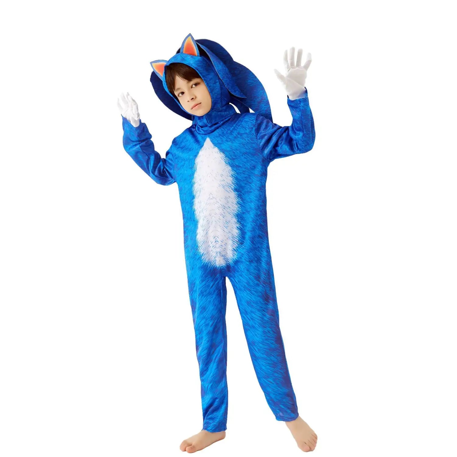 Halloween carnival cosplay costume sonic the hedgehog super sonic character costume performance outfit