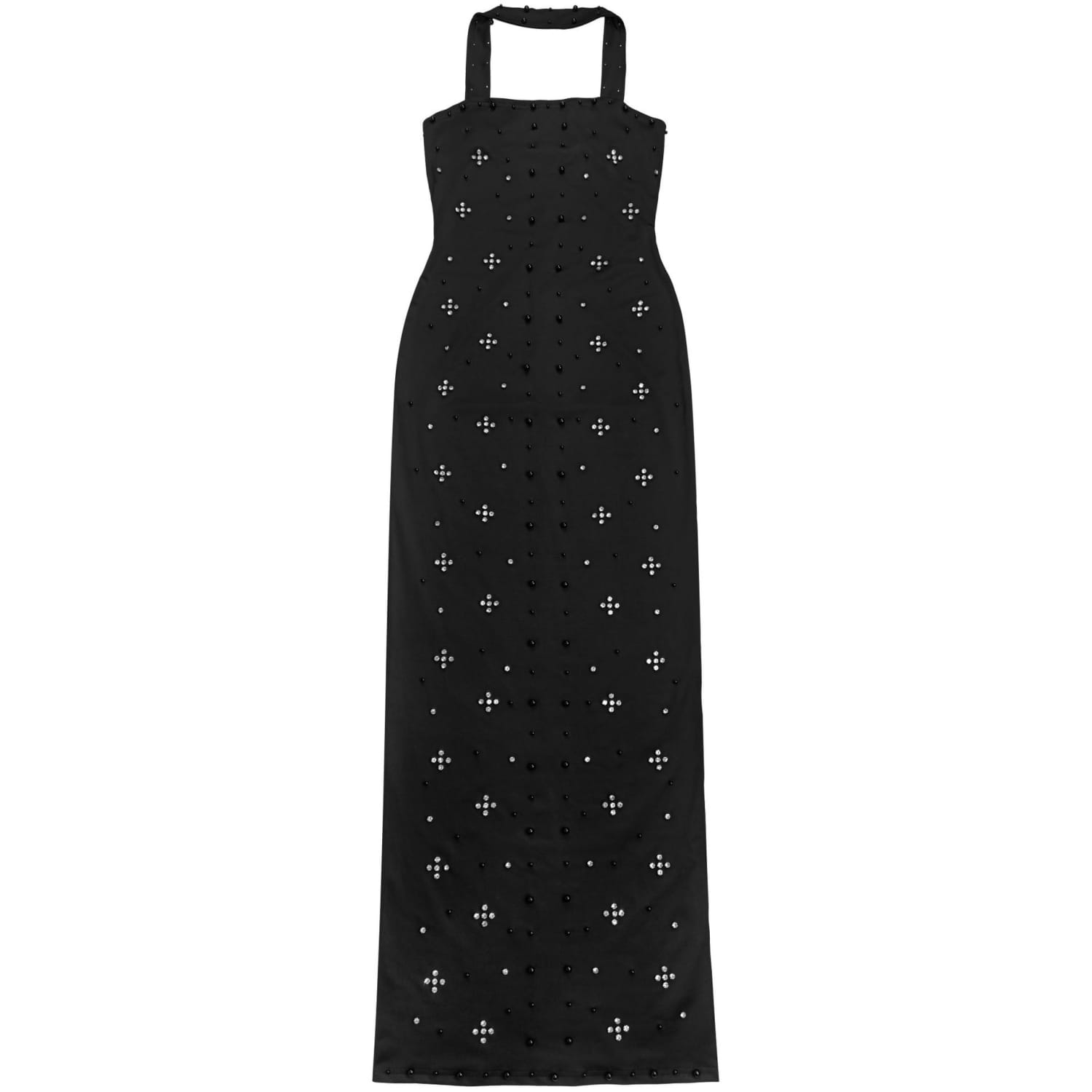 Elegant embellished bodycon strapless dress for women