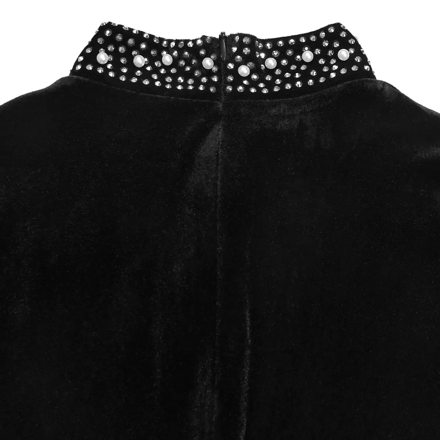 Elegant velvet embellished long sleeve dress for women fashion style casual occasion