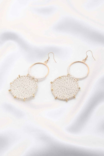 Double Circle Thread Beaded Earring