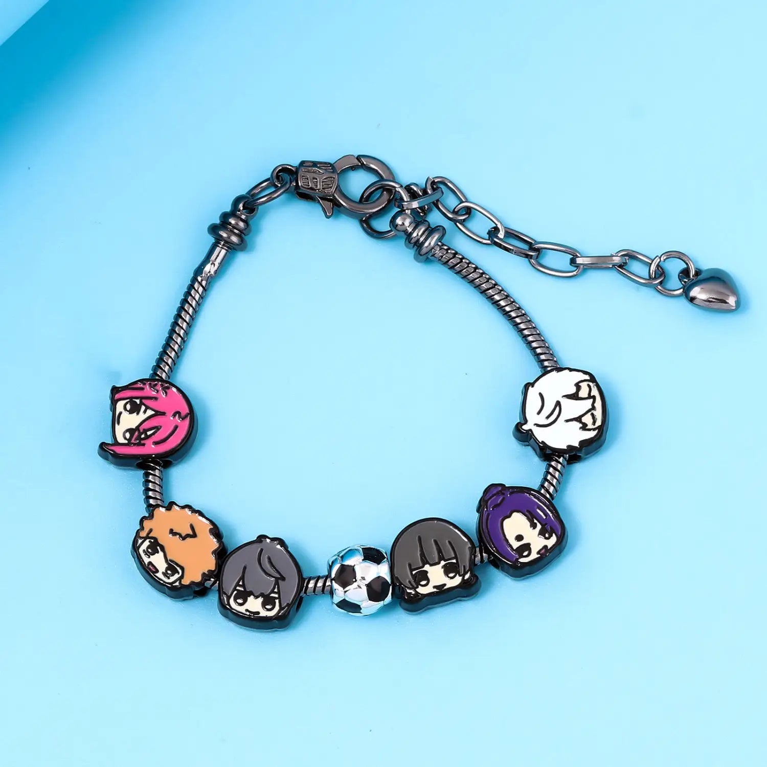 Blue prison diy bracelet national god renjaku senkiri hyoma kirishima ryosuke kiyoshi cartoon metal diy bracelet