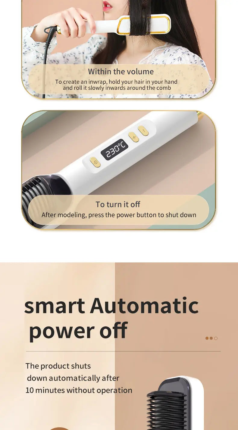 Lazy Luxe: Dual-Purpose Electric Hair Straightener