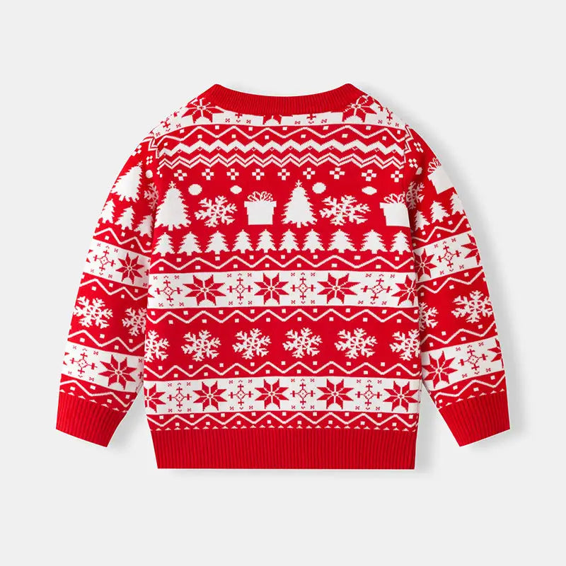 Children’s christmas cartoon sweater baby base pullover knit sweater