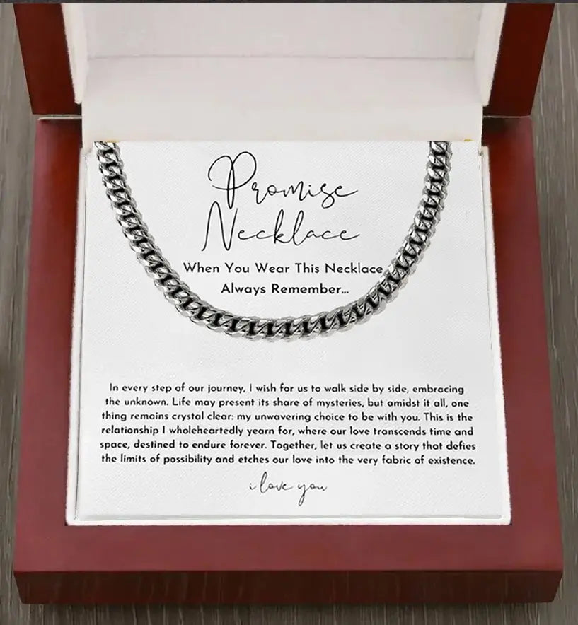 Cuban chain jewelry men’s necklace gift set