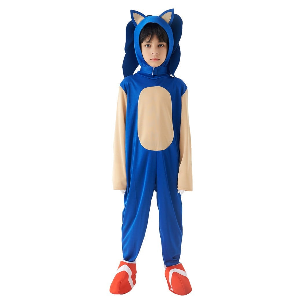 Halloween costume hedgehog blue sonic costume super sonic the hedgehog performance outfit