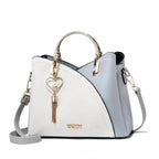 Color-blocked  large-capacity shoulder bag with high-quality crossbody design