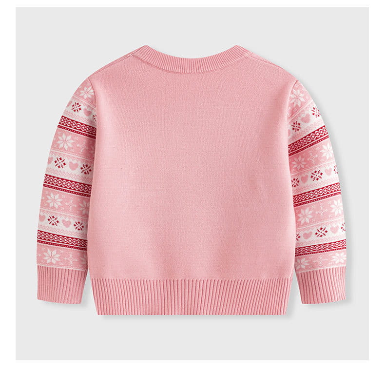 Children’s christmas cartoon reindeer knit sweater