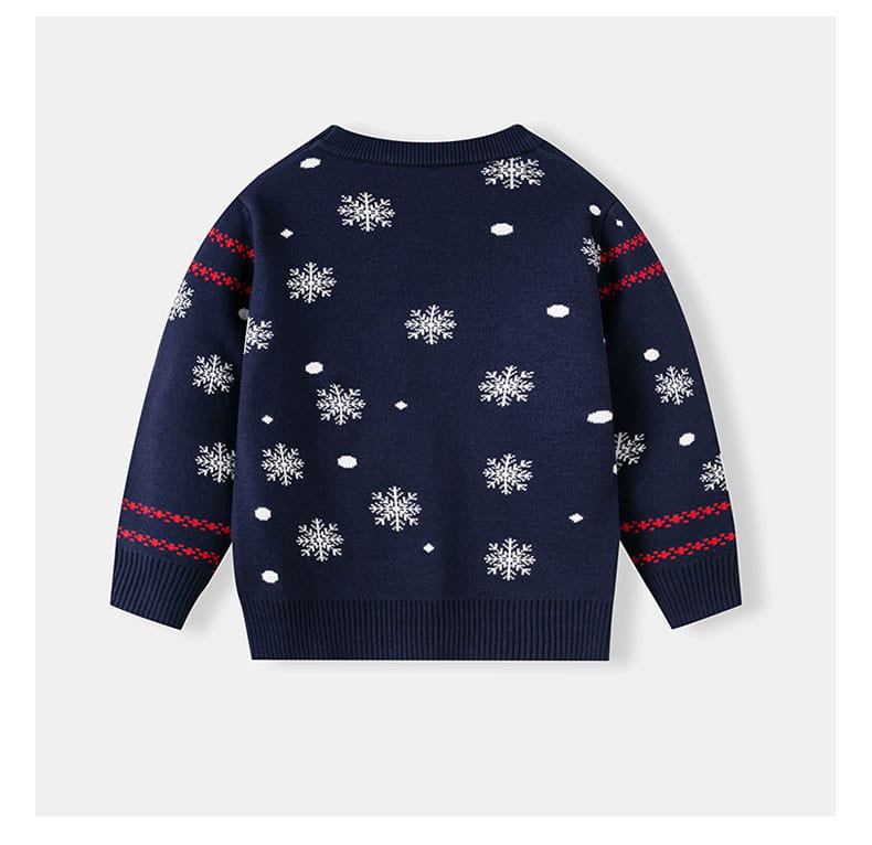 Children’s cartoon santa claus sweater baby base pullover knit sweater