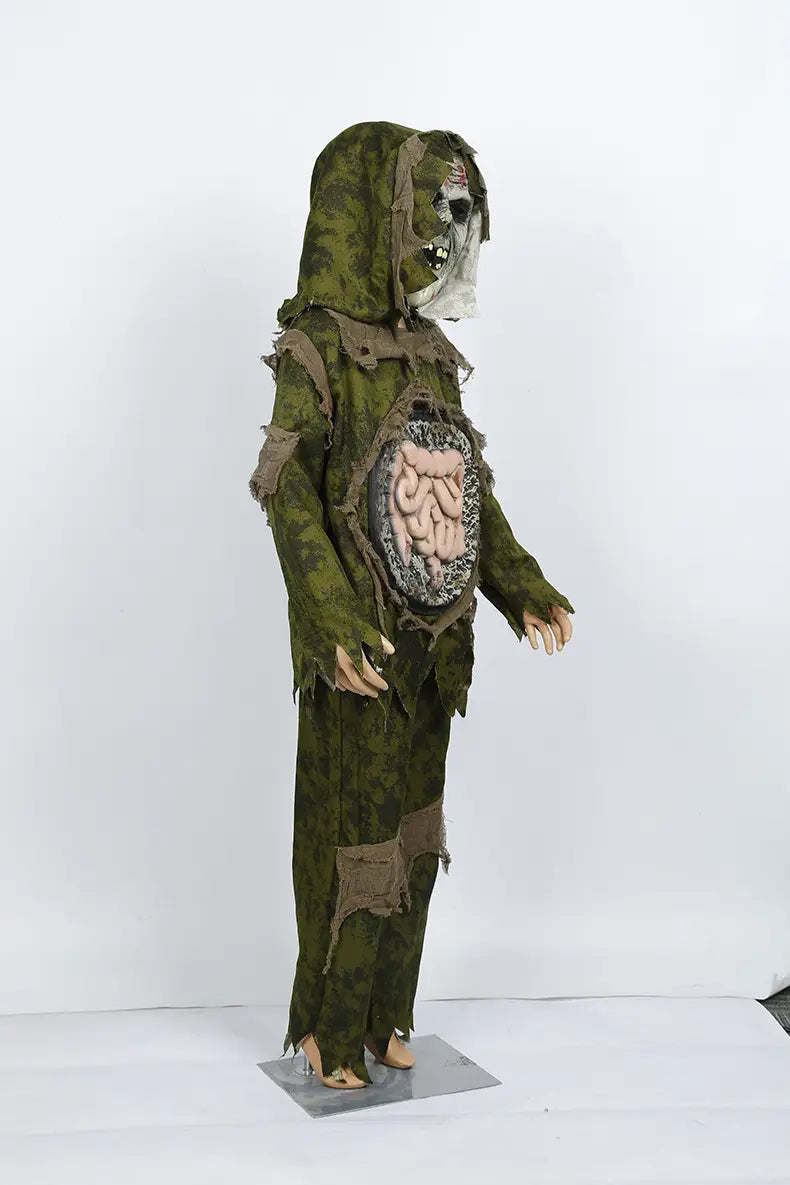 Halloween costume kids cosplay boy swamp monster outfit scary mask intestine costume