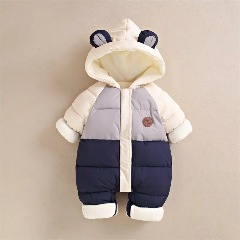 Baby down cotton jacket jumpsuit autumn and winter clothes khai clothes for men and women baby clothes for going