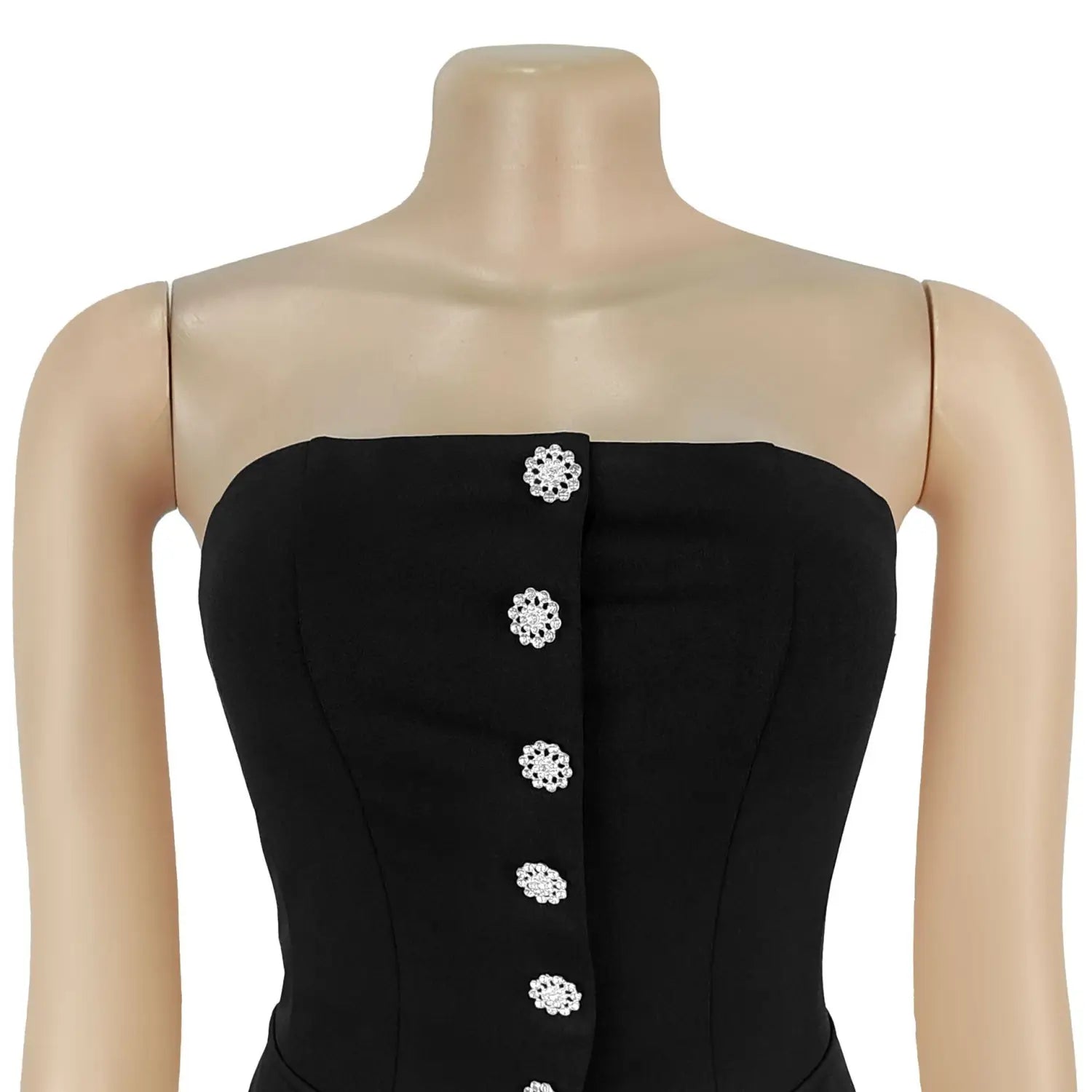Fashion women’s sexy strapless backless casual wide-leg jumpsuit