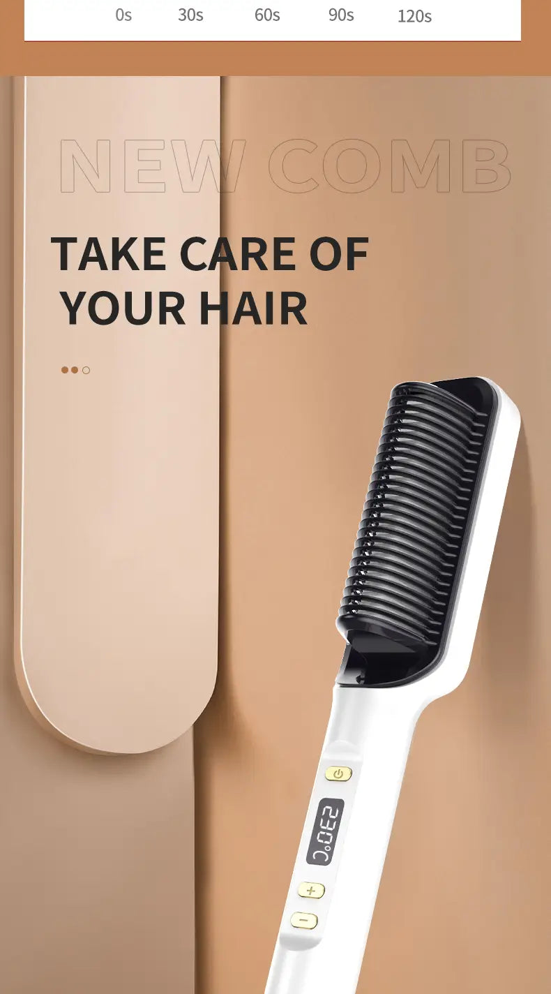 Lazy Luxe: Dual-Purpose Electric Hair Straightener