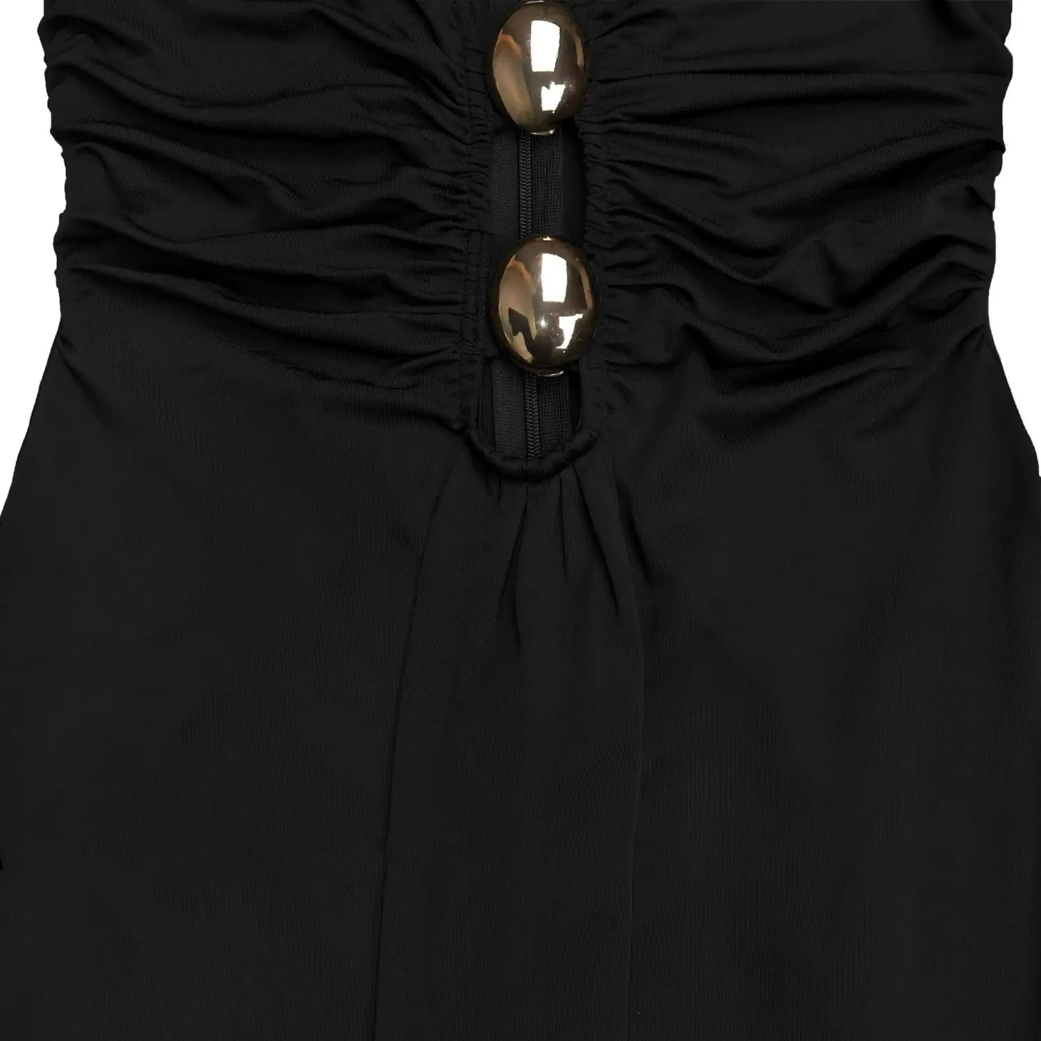 Fashion women’s sexy backless halter deep v neck solid color dress