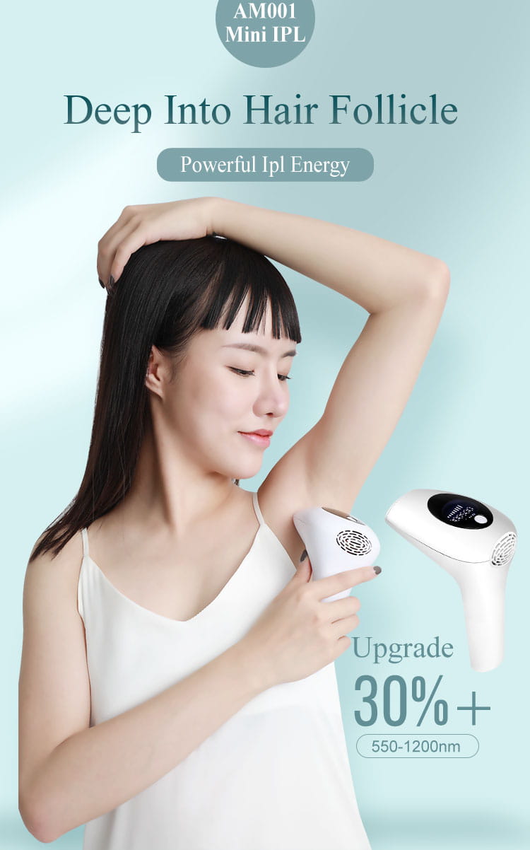 Laser hair removal instrument lip axillary private pubic hair shaver photon permanent household ice point hair removal