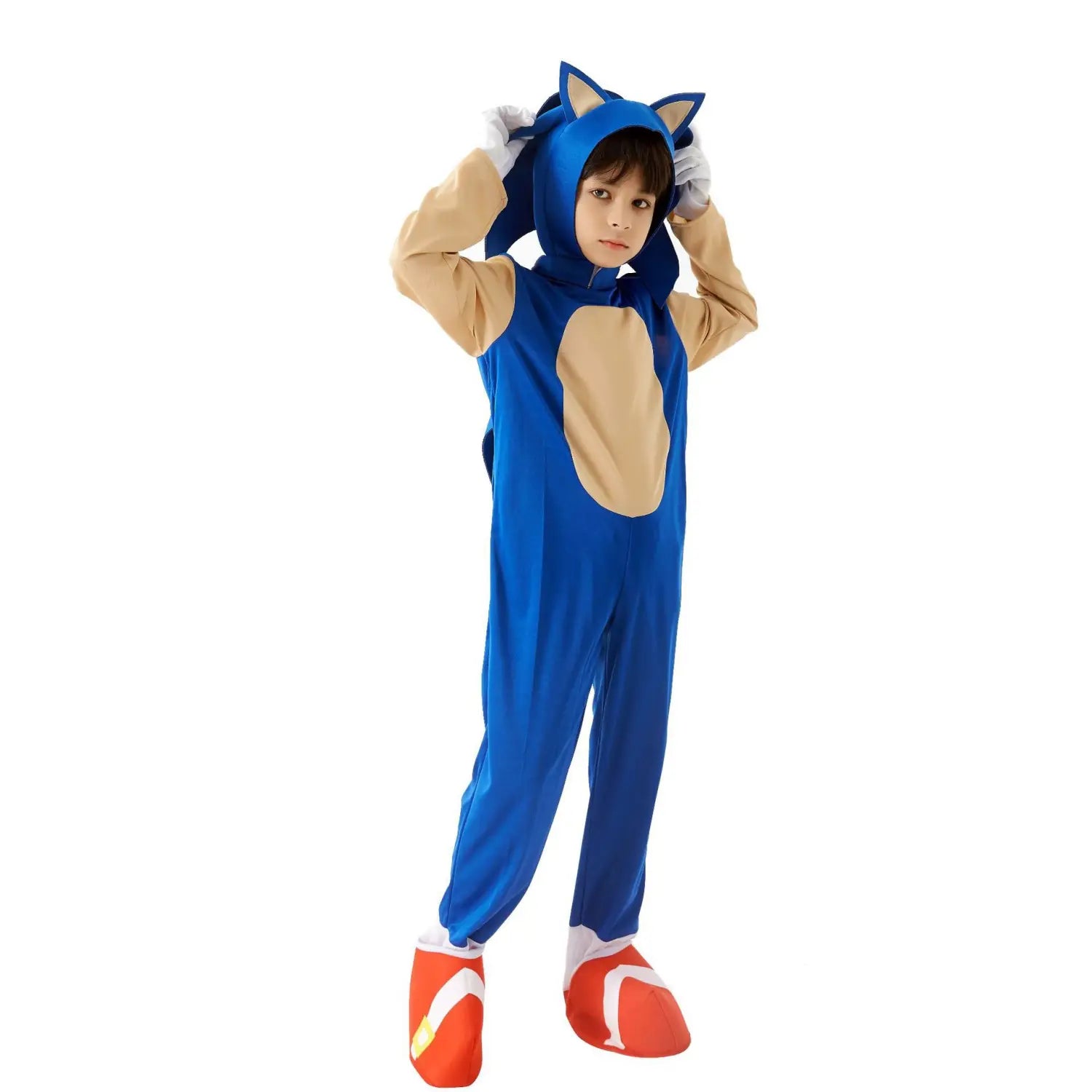 Halloween costume hedgehog blue sonic costume super sonic the hedgehog performance outfit
