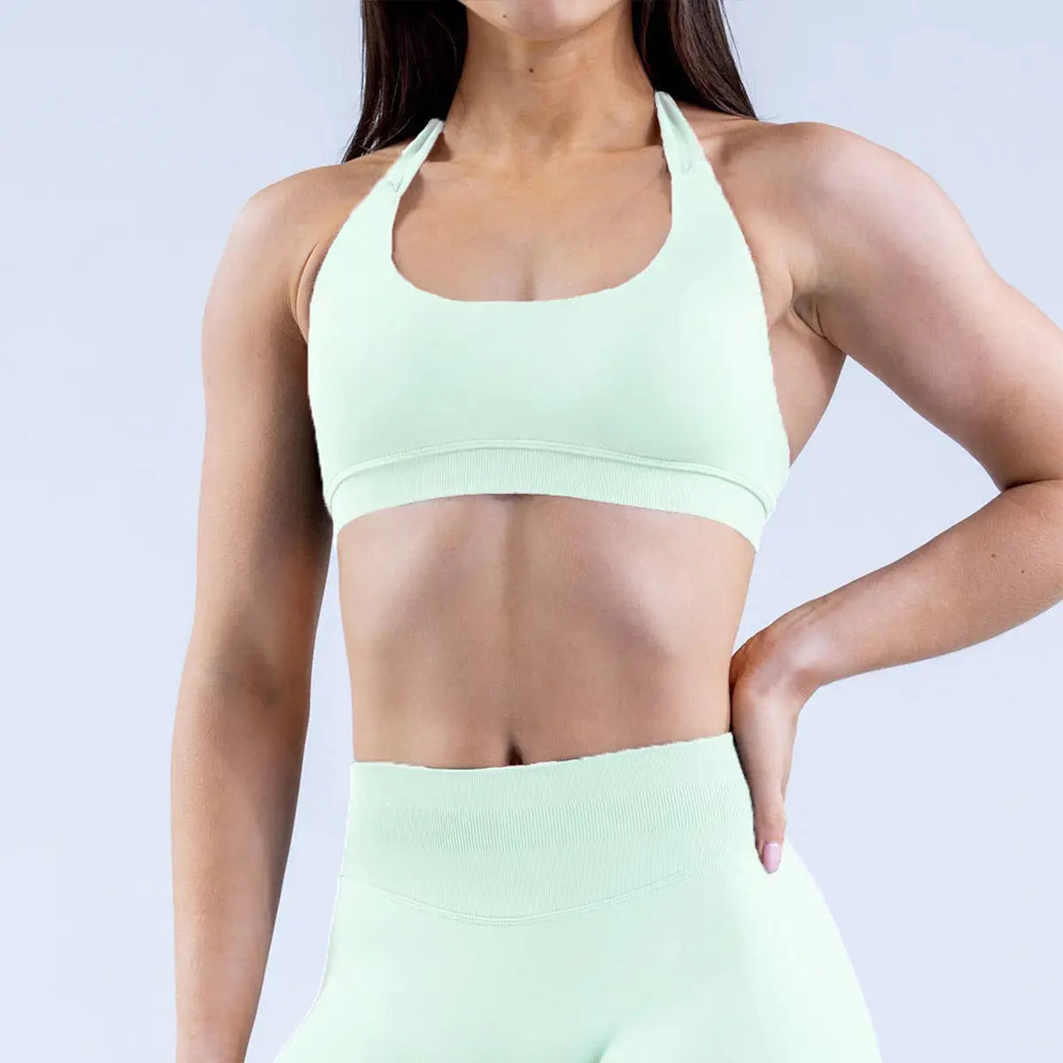 Flex & Flow: Backless Shock-Absorbing Yoga Bra Set