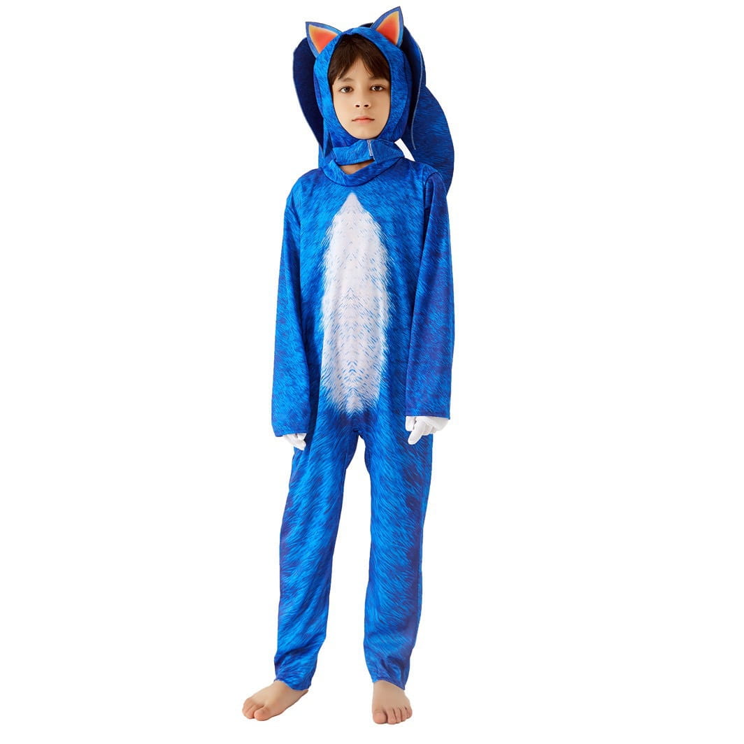 Halloween carnival cosplay costume sonic the hedgehog super sonic character costume performance outfit