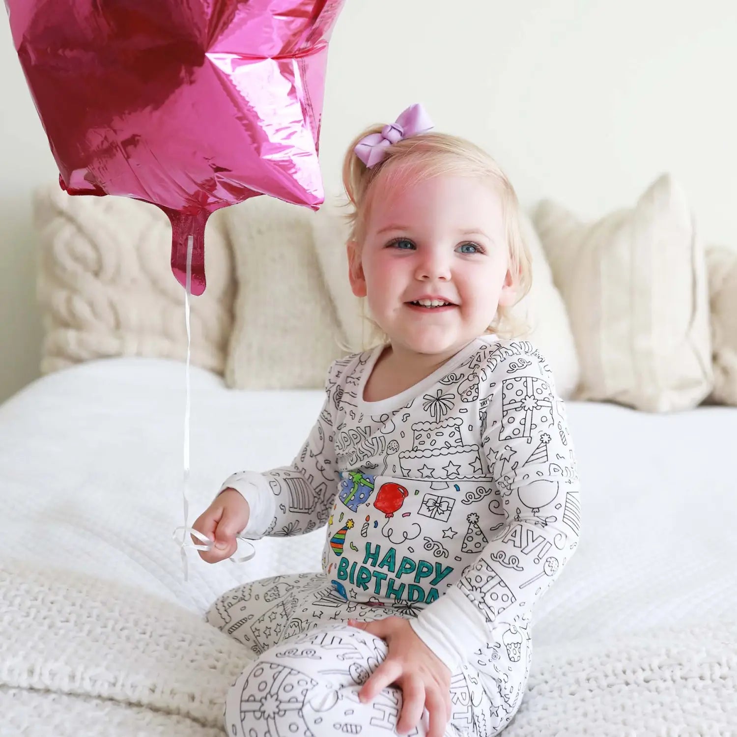 Children’s graffiti pajamas diy hand-painted colorable set for home decor coloring pajama sets