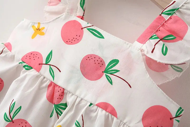 Summer new princess suspender dress baby cotton skirt children’s clothing