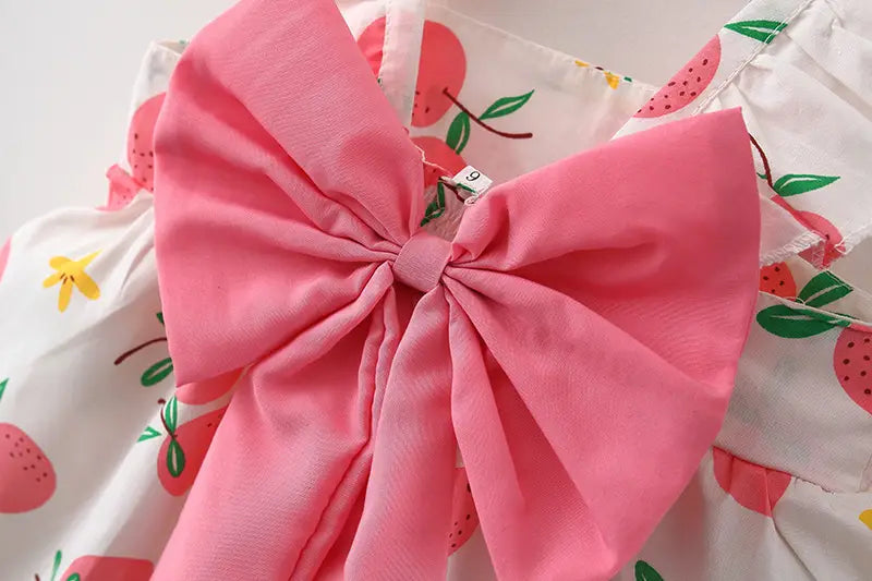 Summer new princess suspender dress baby cotton skirt children’s clothing